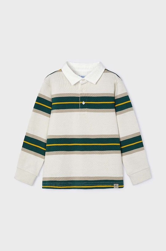 Dětská bavlněná polokošile Mayoral 4104.5C.Mini.9BYH zelená AW24