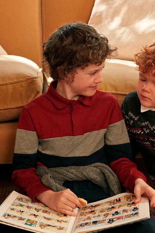 Mayoral longsleeve copii cu modele burgundia 7101.7A.Junior.9BYH