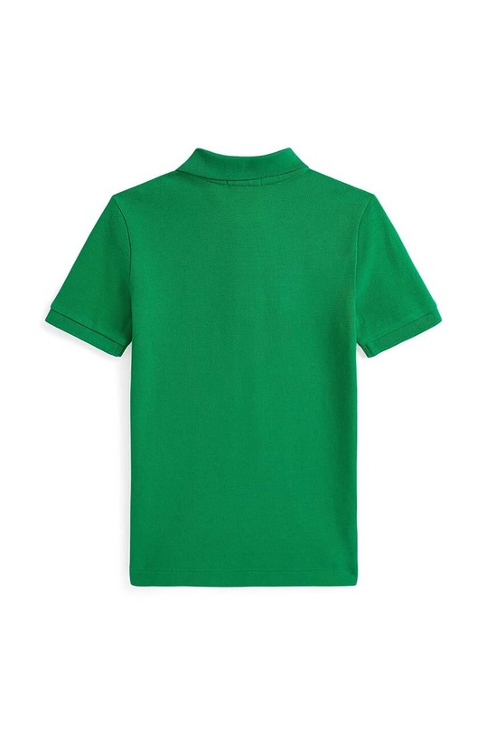 Детска памучна тениска с яка Polo Ralph Lauren 322952585001 зелен AW24