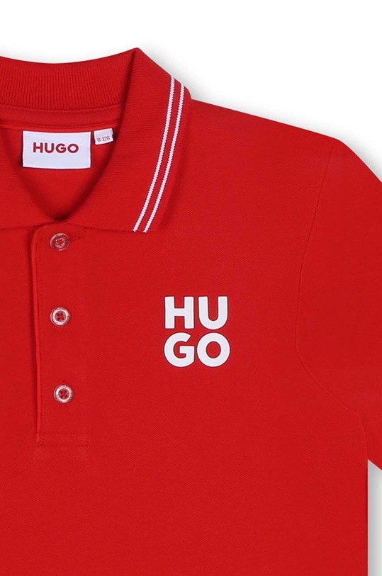 CHLAPEC Dětské polo tričko HUGO G00159.114.150 červená