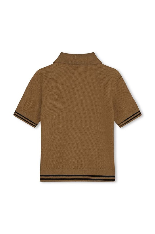 Chłopiec Karl Lagerfeld polo bawełniane dziecięce Z30246.162.174 brązowy