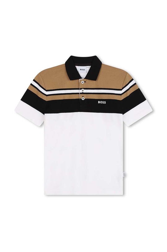BOSS tricou polo copii fixat alb J51173.162.174