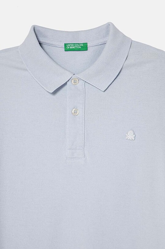 Хлопчик Дитячий бавовняний лонгслів United Colors of Benetton 3089C300Z.G.Reproposed блакитний