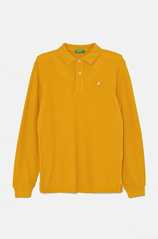 Детское поло United Colors of Benetton хлопок жёлтый 3089C300Z.G.Seaso.9BYH