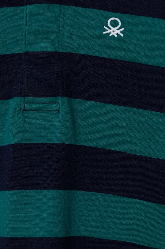 Хлопчик Дитячий бавовняний лонгслів United Colors of Benetton 3TBXG300T.P.Seasonal зелений
