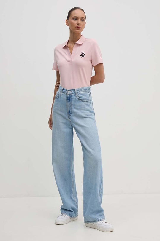 Tommy Hilfiger tricou polo WW0WW42607 roz AW24