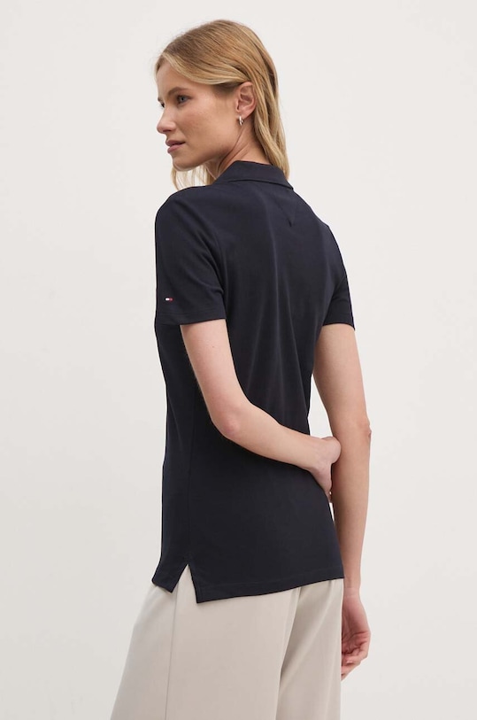 Polo tričko Tommy Hilfiger WW0WW42607 námořnická modř AW24