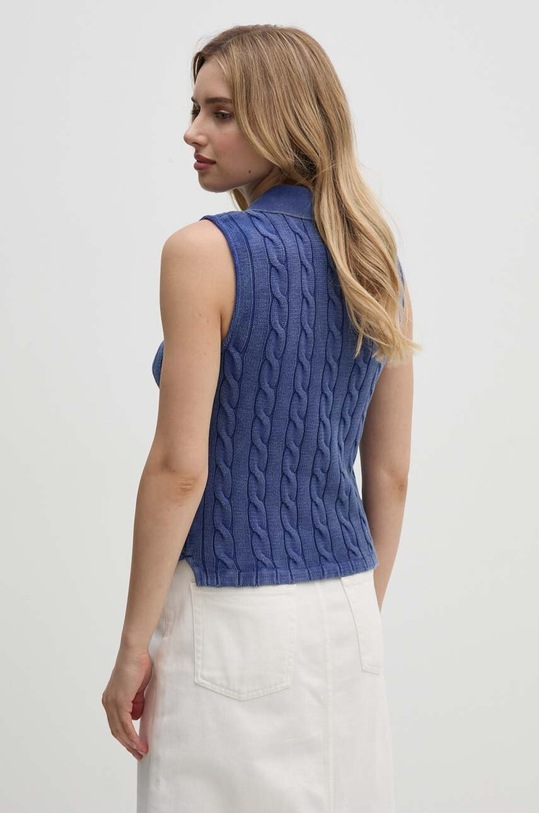Odzież Polo Ralph Lauren kamizelka bawełniana 211943140 niebieski