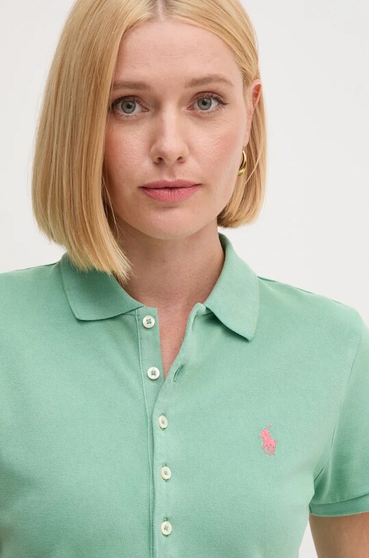 Bavlnené polo tričko Polo Ralph Lauren zelená 211939271