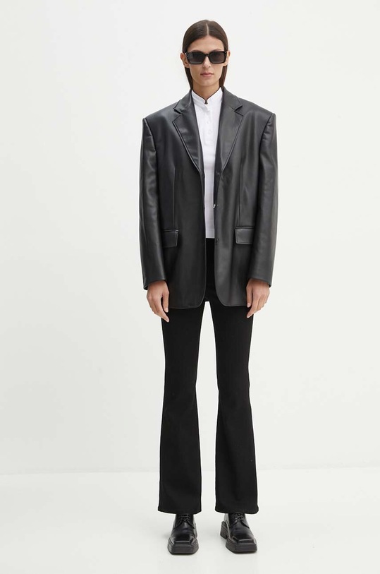 The Kooples polo bawełniane FPOC29010K biały AW24