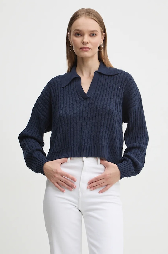 Sveter Hollister Co. V výstrih tmavomodrá KI350.4170.200