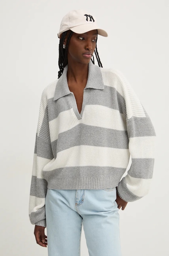 Hollister Co. pulover grosime medie gri KI350.4171.114