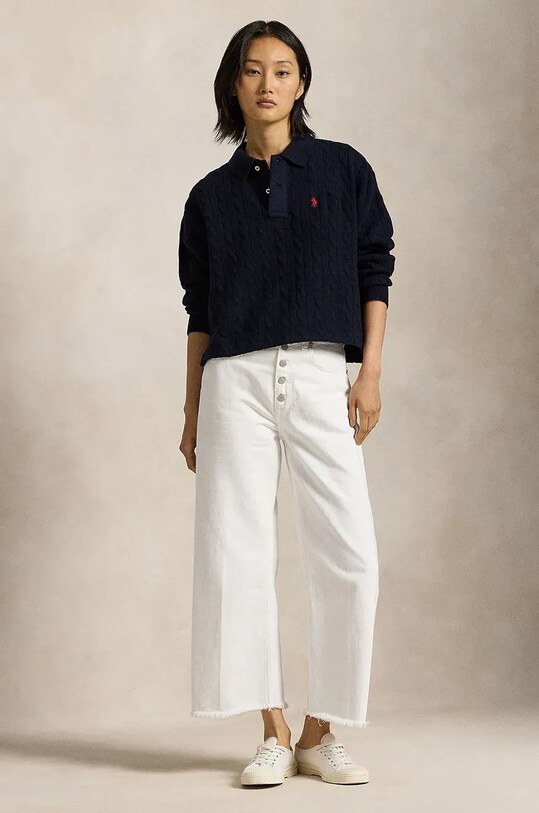 Одяг Вовняний светр Polo Ralph Lauren 211910158 блакитний