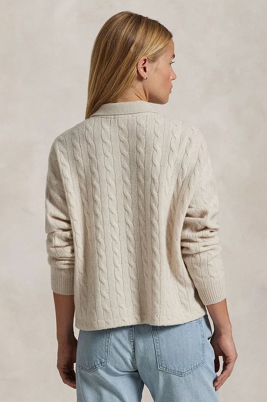 Вълнен пуловер Polo Ralph Lauren 211910158 зелен AW24