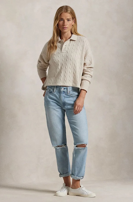 Дрехи Вълнен пуловер Polo Ralph Lauren 211910158 зелен