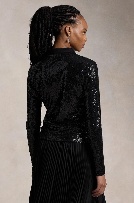 Tričko s dlhým rukávom Polo Ralph Lauren 211955429 čierna AW24