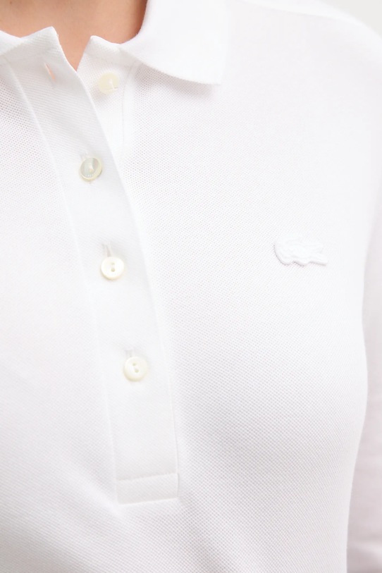 Tričko s dlhým rukávom Lacoste PF5464 biela