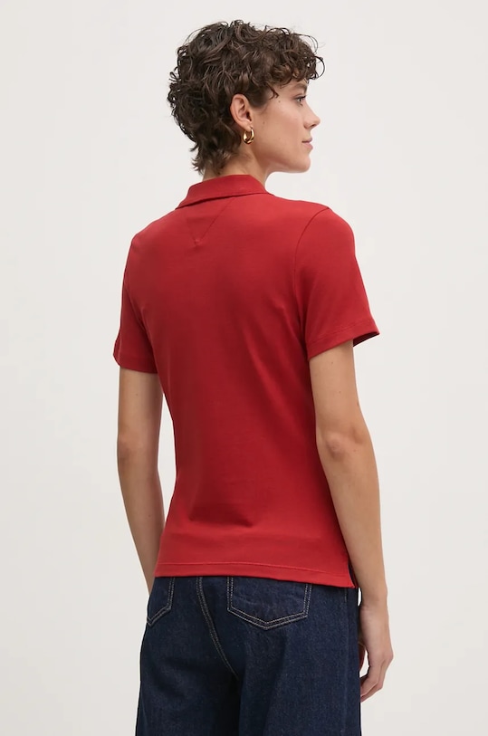 Îmbrăcăminte Tommy Hilfiger tricou polo WW0WW43609 burgundia