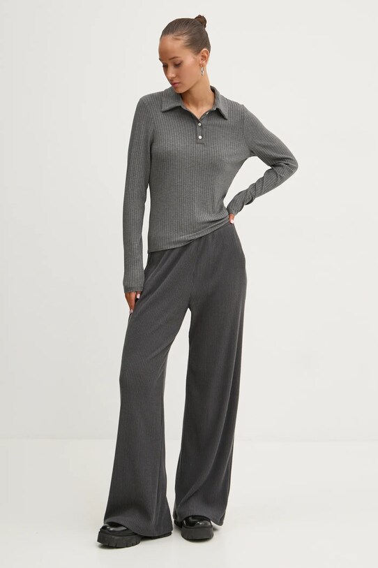 Abercrombie & Fitch longsleeve KI139.4788.114 gri AW24