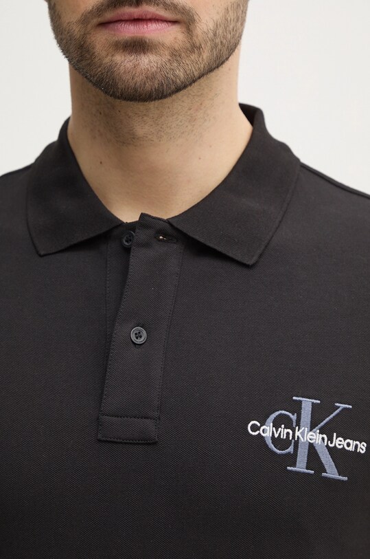 Calvin Klein Jeans tricou polo J30J325664 negru