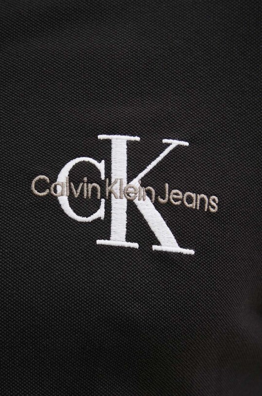 Polo tričko Calvin Klein Jeans čierna J30J325664