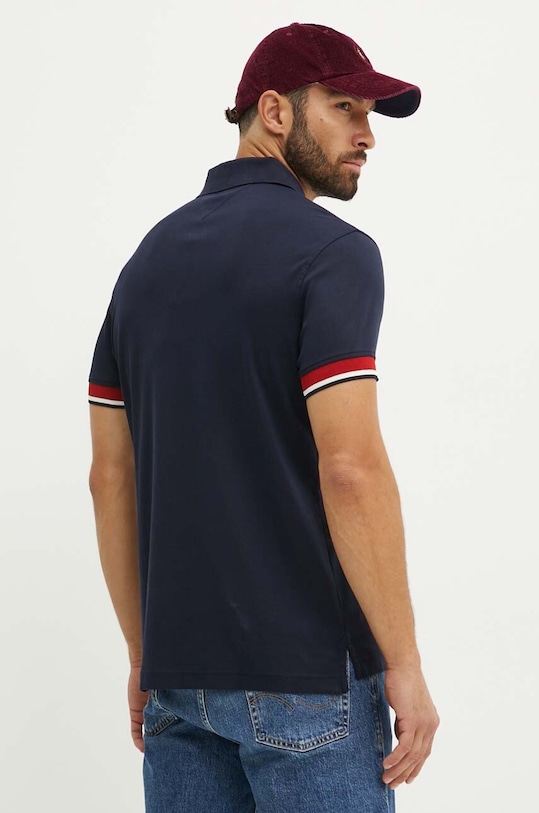Tommy Hilfiger polo bawełniane MW0MW35588 granatowy AW24