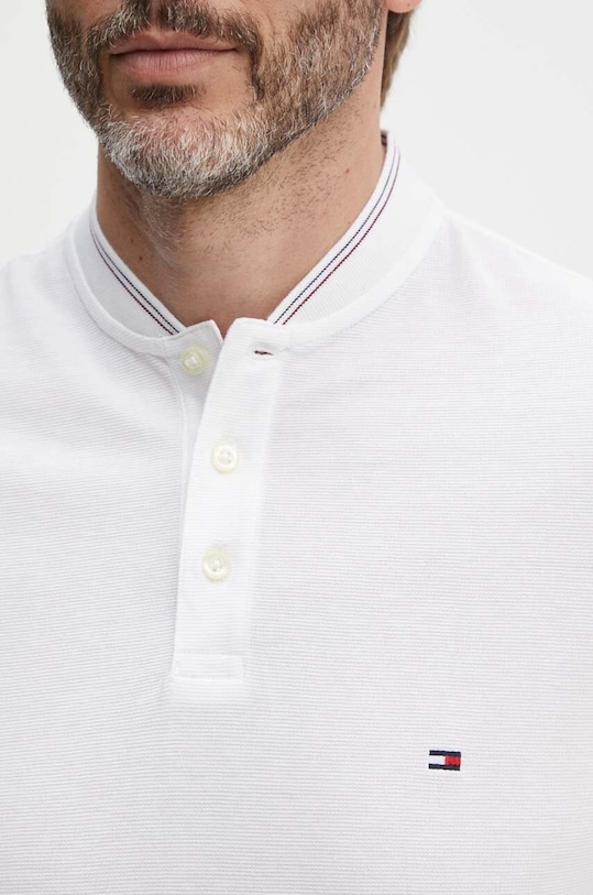 Tommy Hilfiger polo de bumbac alb MW0MW35589