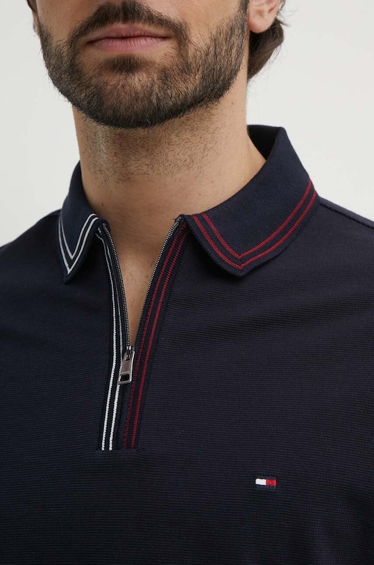 Tommy Hilfiger pamut póló MW0MW35594 sötétkék