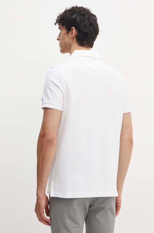Odzież Tommy Hilfiger polo bawełniane MW0MW35603 biały