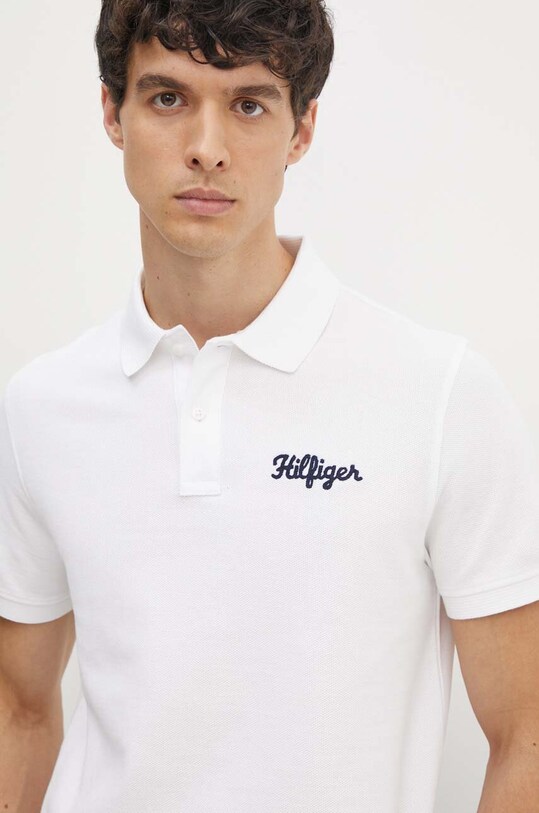 Бавовняне поло Tommy Hilfiger білий MW0MW35603