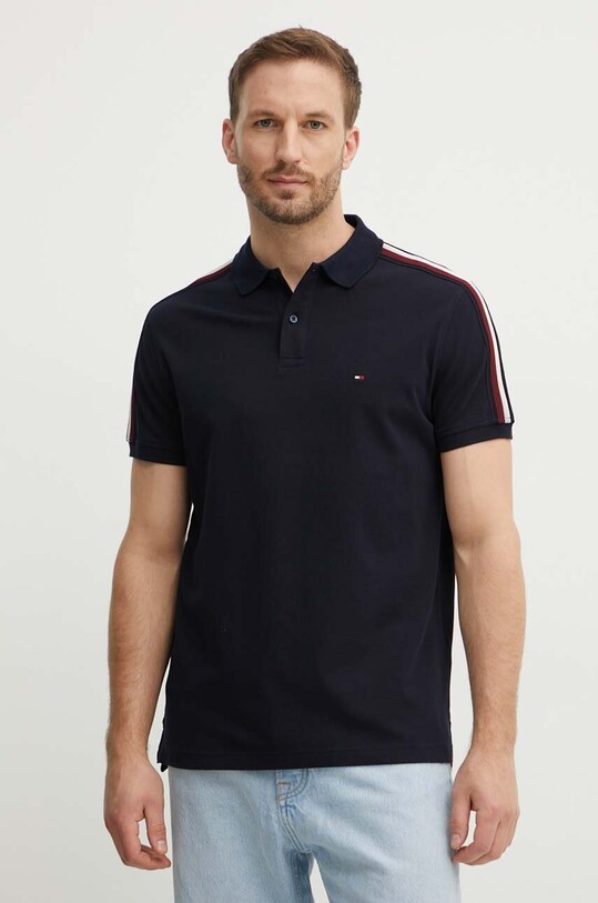 Tommy Hilfiger tricou polo regular bleumarin MW0MW35616