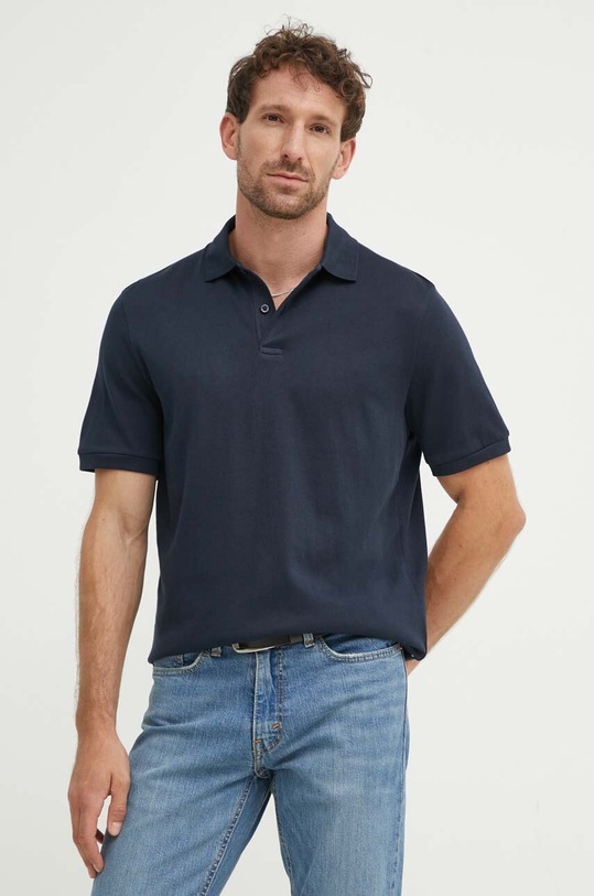 Marc O'Polo polo bawełniane bawełna granatowy 426214453244