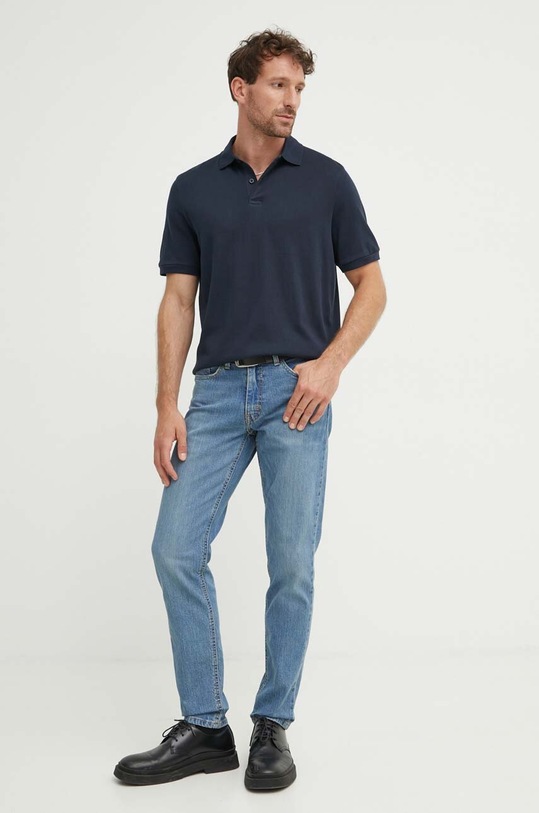 Marc O'Polo pamut póló 426214453244 sötétkék AW24