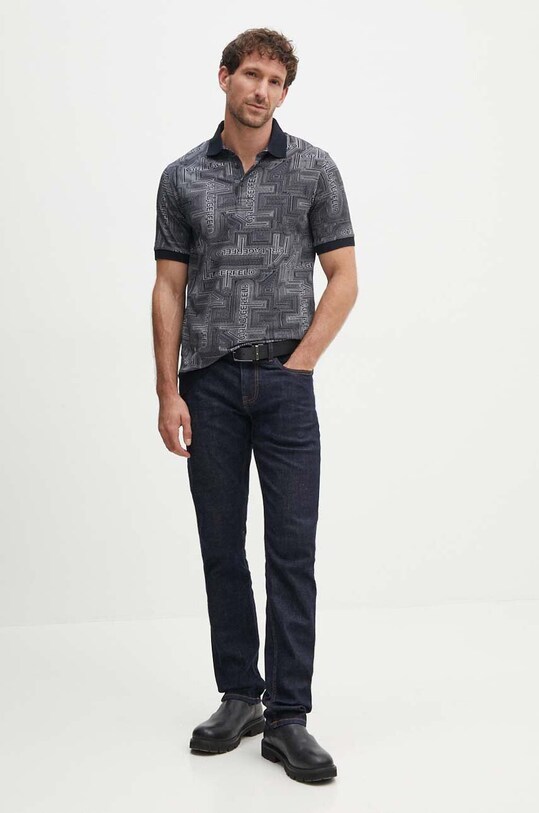 Karl Lagerfeld poló 543221.745084 fekete AW24