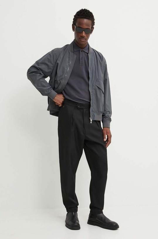 Pamučna polo majica G-Star D22783.D287 siva AW24