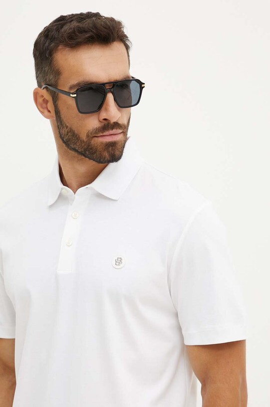 Îmbrăcăminte BOSS polo de bumbac 50520297 alb