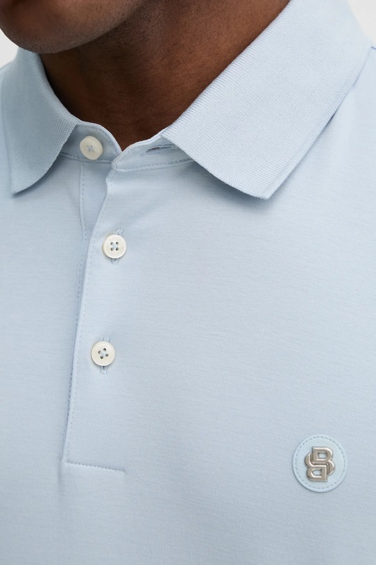 BOSS polo de bumbac 50520297 albastru