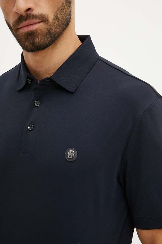 BOSS polo bawełniane granatowy 50520297