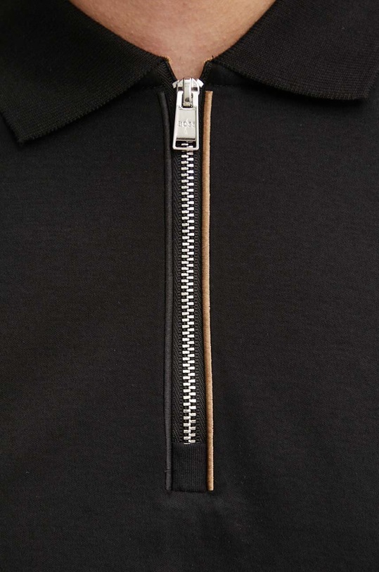 BOSS polo bawełniane 50521118 czarny