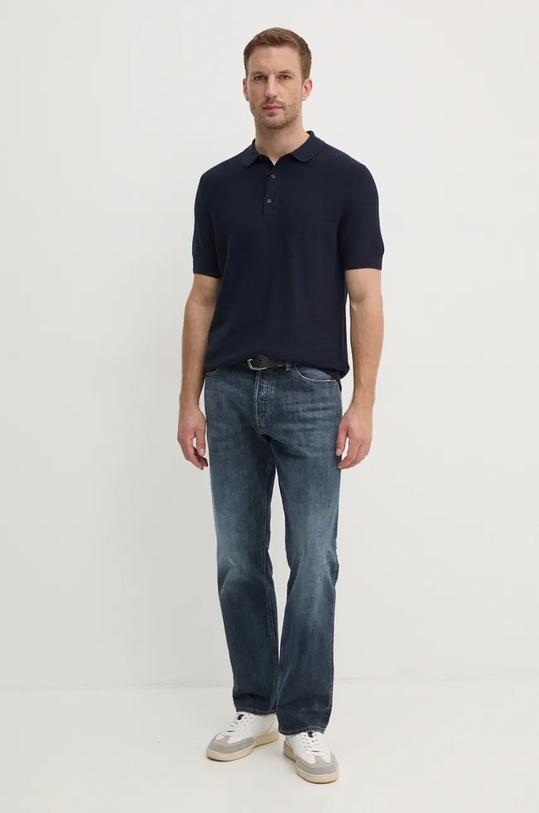 Polo tričko BOSS 50519615 námořnická modř AW24