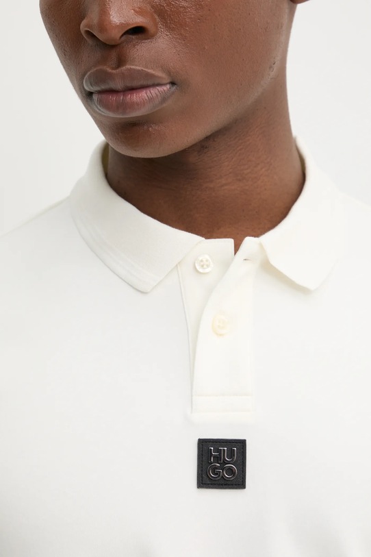 HUGO polo bawełniane Deabono_D 50517638 beżowy