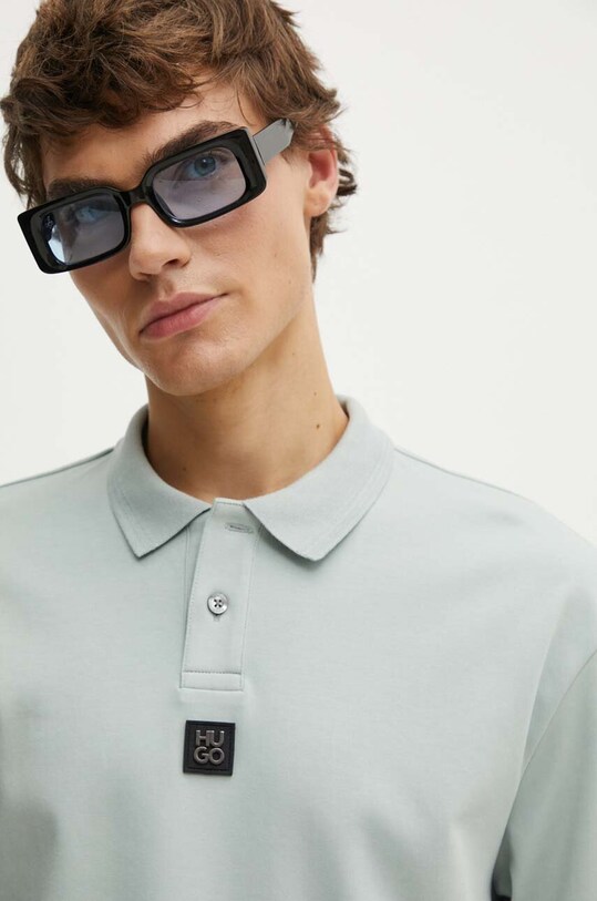 HUGO polo de bumbac gri 50517638