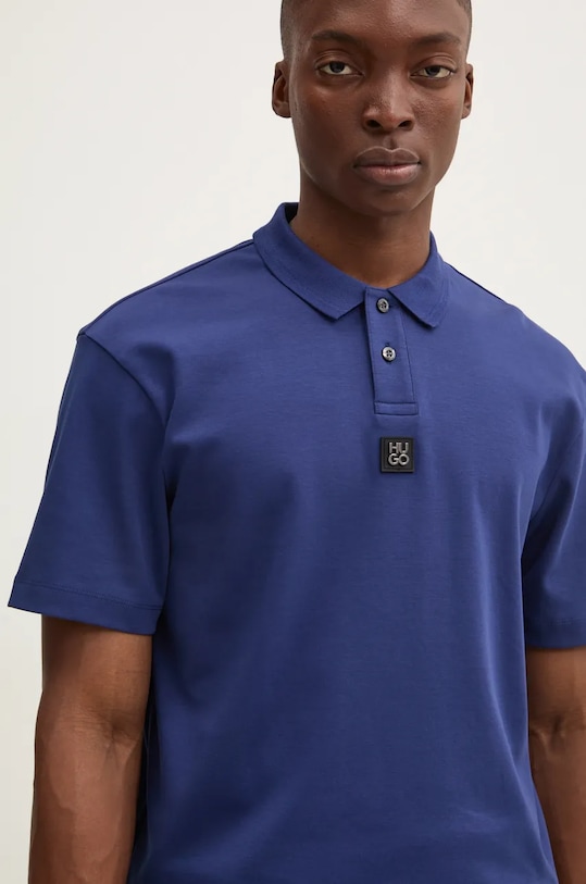 HUGO polo bawełniane bawełna granatowy 50517638