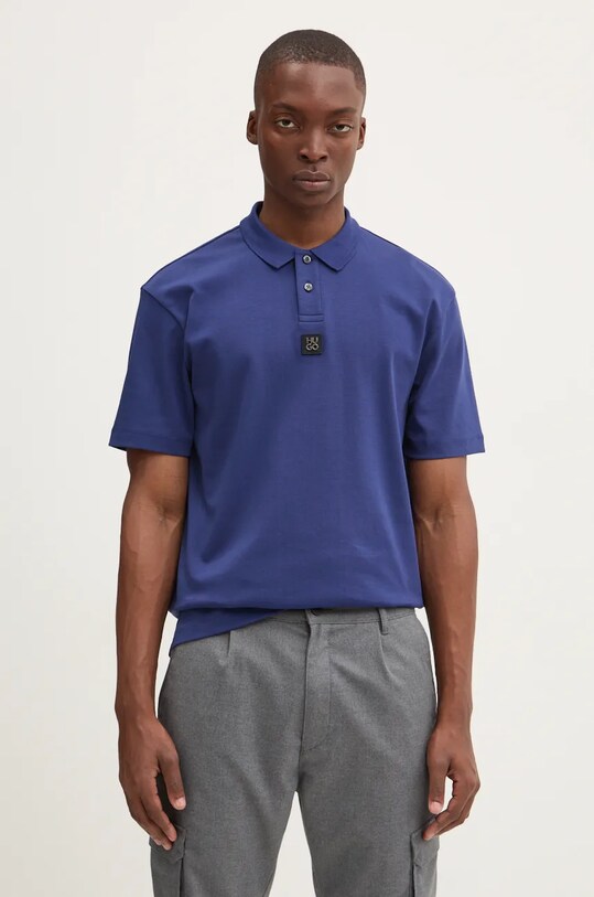 HUGO polo de bumbac bleumarin 50517638