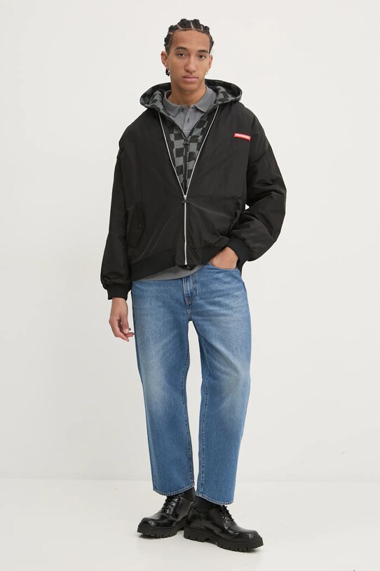 Bavlněné polo tričko HUGO Deabono_D 50517638 šedá SS26