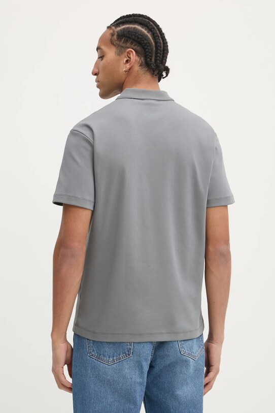 Oblečení Bavlněné polo tričko HUGO Deabono_D 50517638 šedá