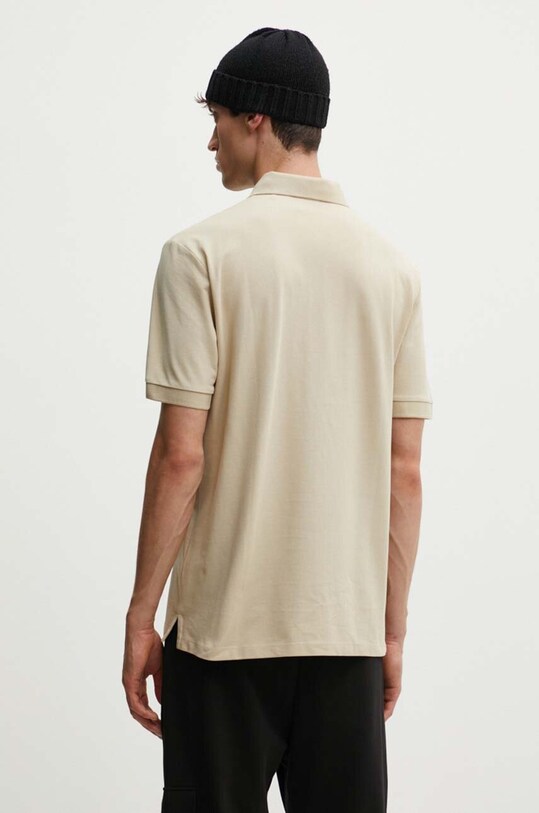 Ρούχα Βαμβακερό μπλουζάκι πόλο HUGO 50528173 μπεζ