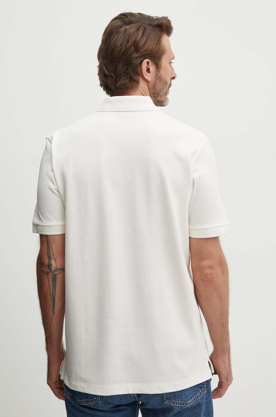 Ρούχα Βαμβακερό μπλουζάκι πόλο HUGO 50516651 μπεζ