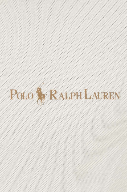 Bavlněné polo tričko Polo Ralph Lauren 710950131 béžová