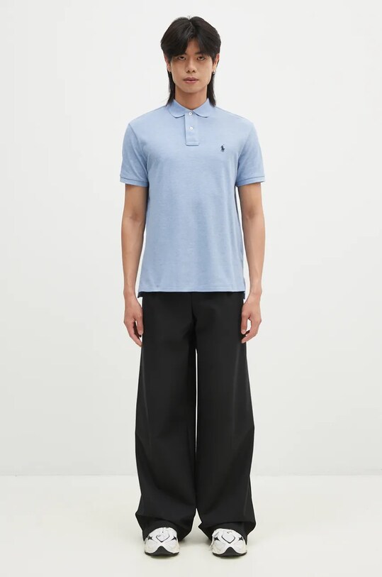 Polo Ralph Lauren polo de bumbac 710666998 albastru